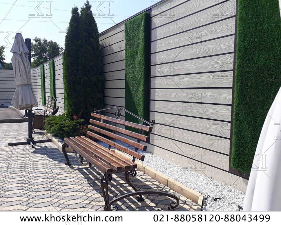 فایبرسمنت برد در حیاط 